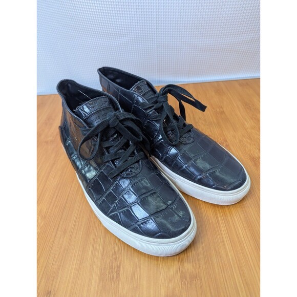 Android Homme Men's High Top Sneaker Leather Black US 10 Designer European (S08) - Picture 1 of 10